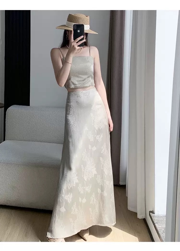 SK301提花半身长裙