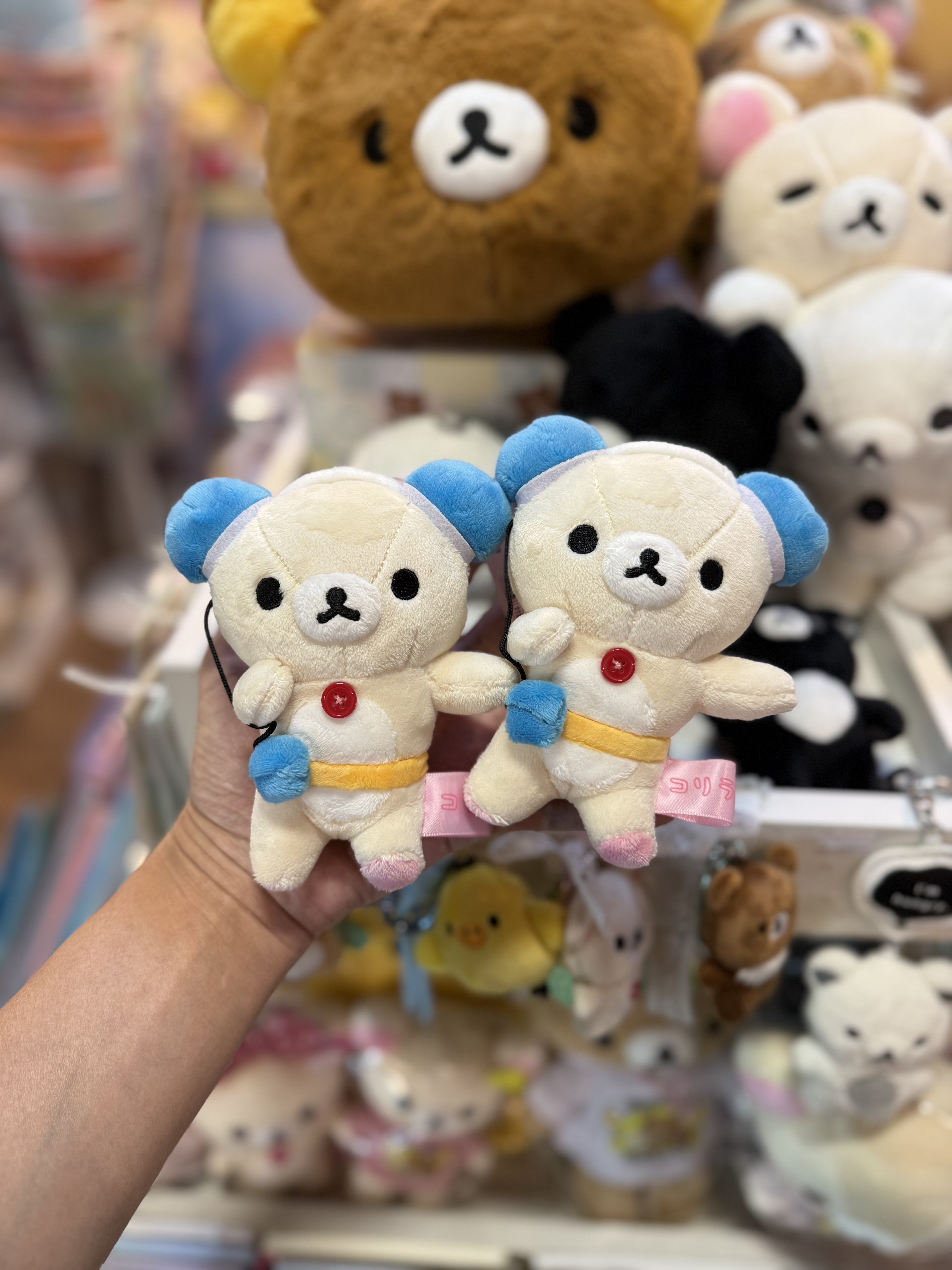 《現貨》全新日本專店限定 俏皮小白熊系列掛飾（聽歌篇）