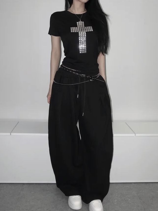 Square Cross Studded Top