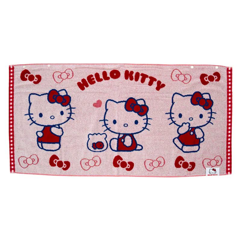 日本直送Sanrio 有鈕浴巾 120×60cm