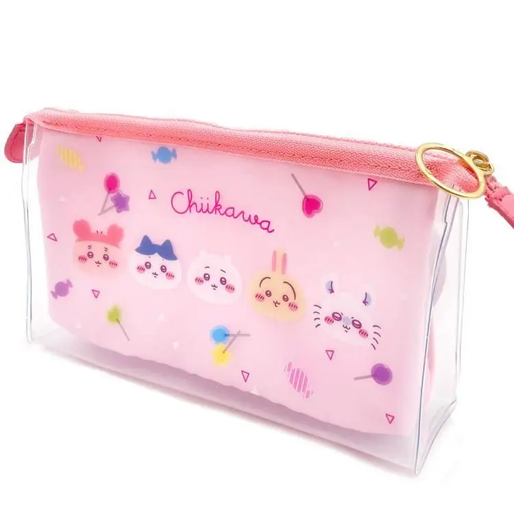 現貨🌸日本直送 |Chiikawa日版化妝袋/收納袋/多用途小袋（粉）