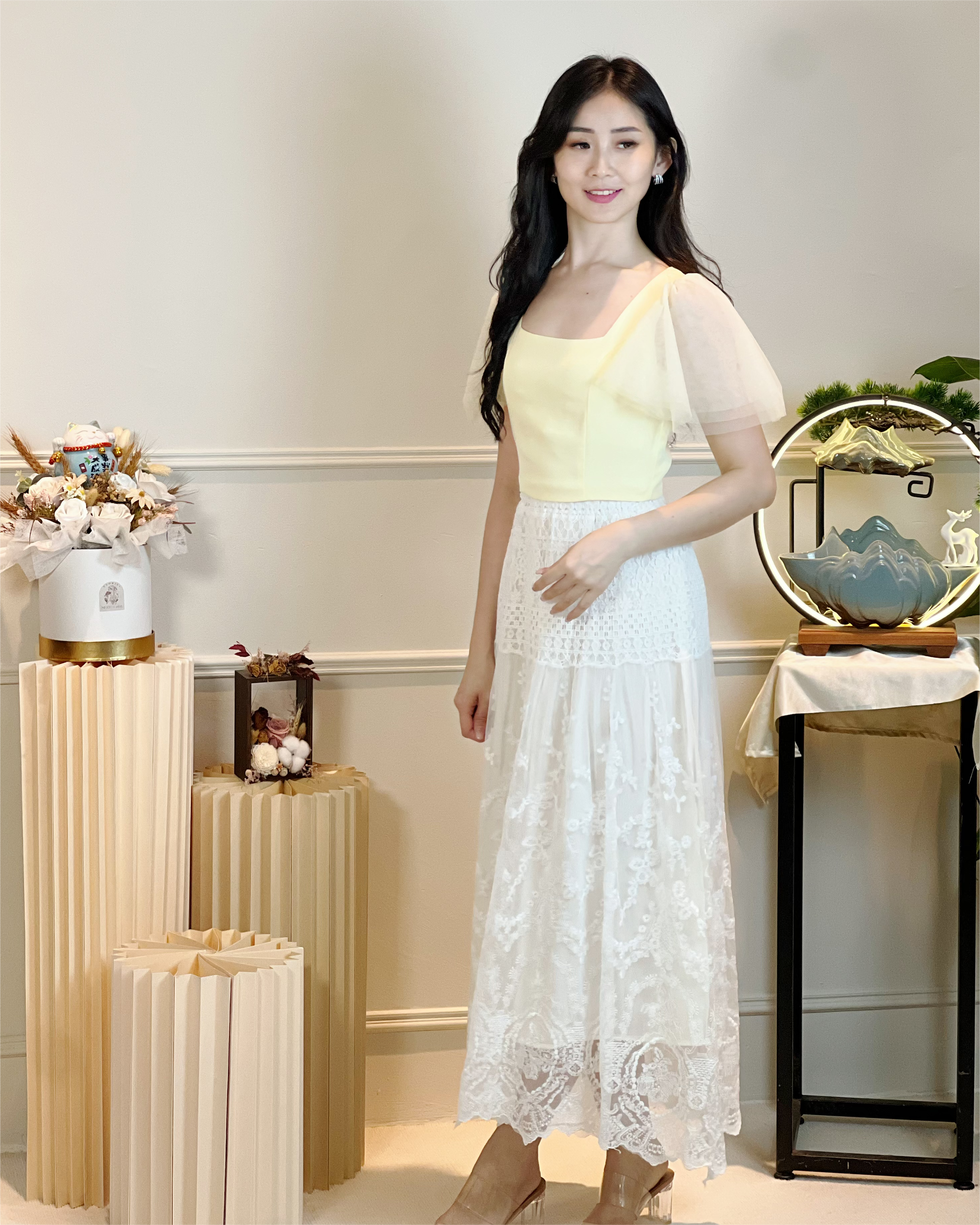 5100 Harper Riley Lacey A Line Skirt 