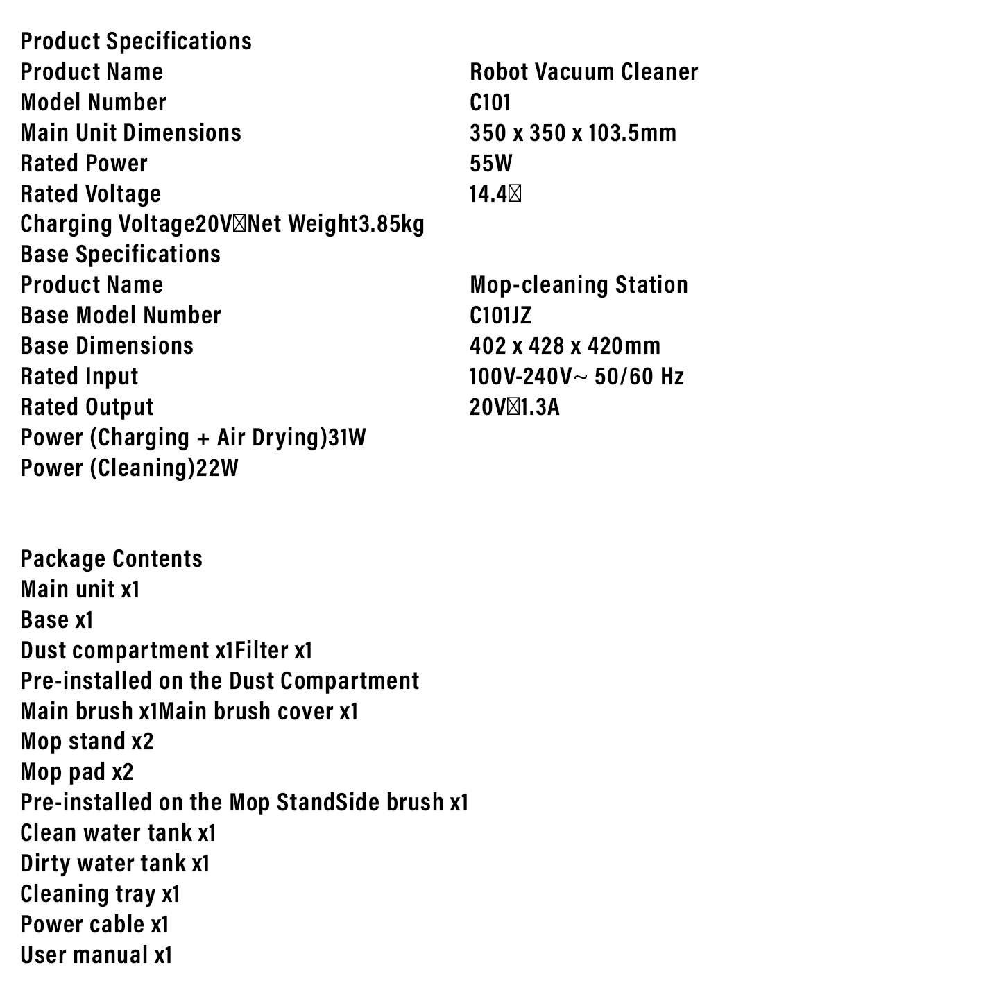 Xiaomi Robot Vacuum X20 LDS Navigation (BHR8090EN)