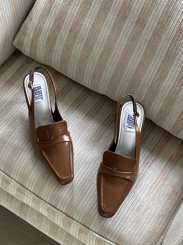 Classic Pointed Slingback Loafers (3 colors)