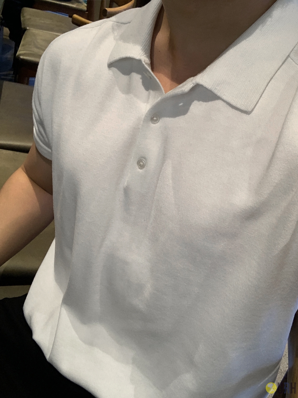 【100%保證韓國直送】經典質感 CoolTouch 涼感馬鞍領短袖針織衫 👕 [6 color] RL114973