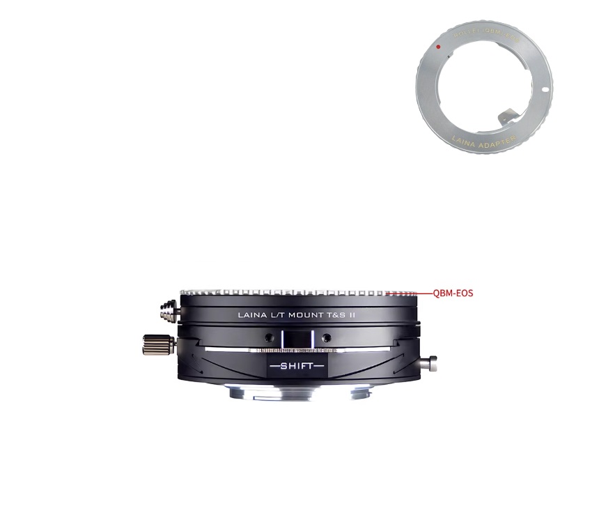 LAINA Lens Mount Double Adapter, Rollei 35 (QBM, SL35) SLR Lens And Canon EOS (EF / EF-S) D/SLR Lens To Leica L-Mount Alliance (TL/SL) Mirrorless Cameras Tilt & Shift II 移軸、平移金屬接環