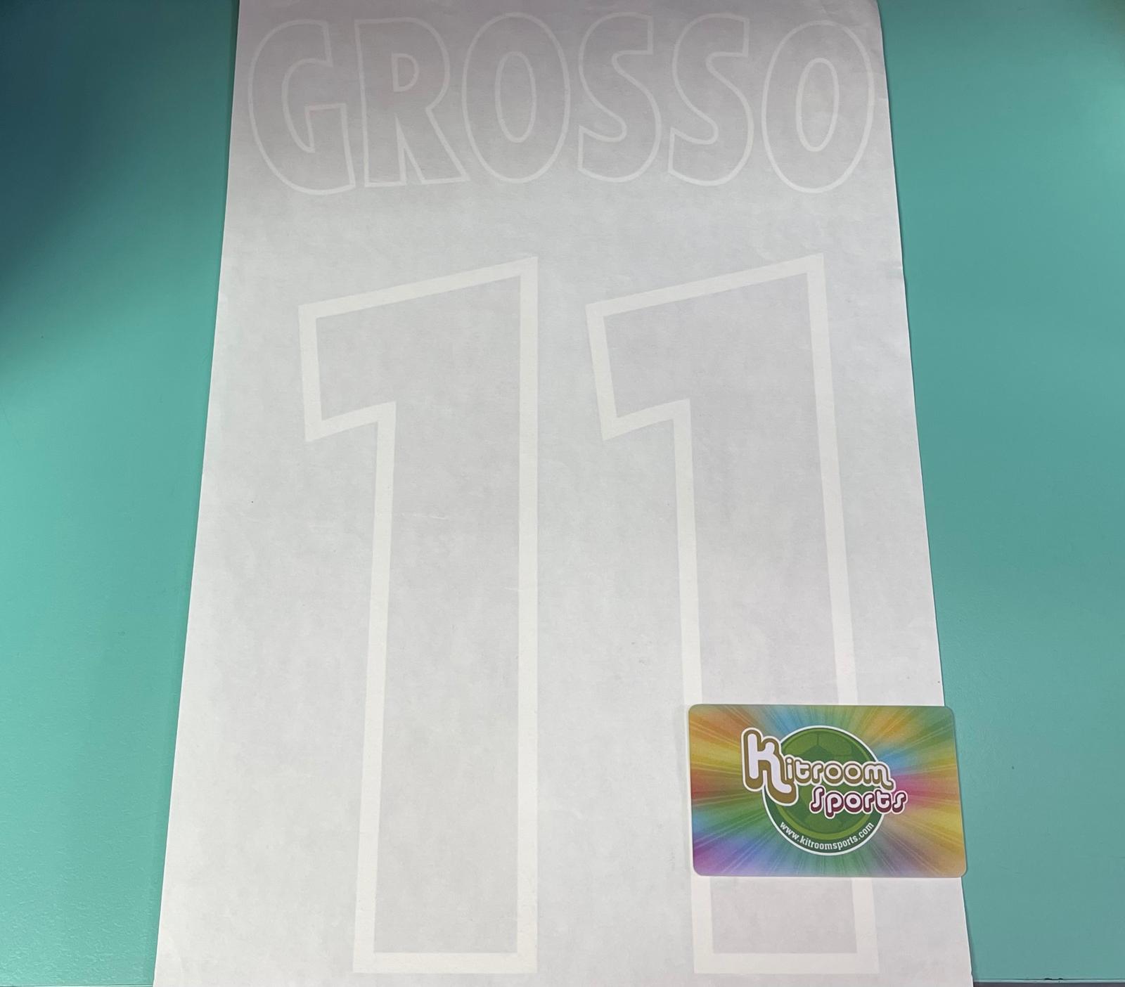 2007-08 Olympique Lyonnais 3rd Champions League Nameset #11 GROSSO