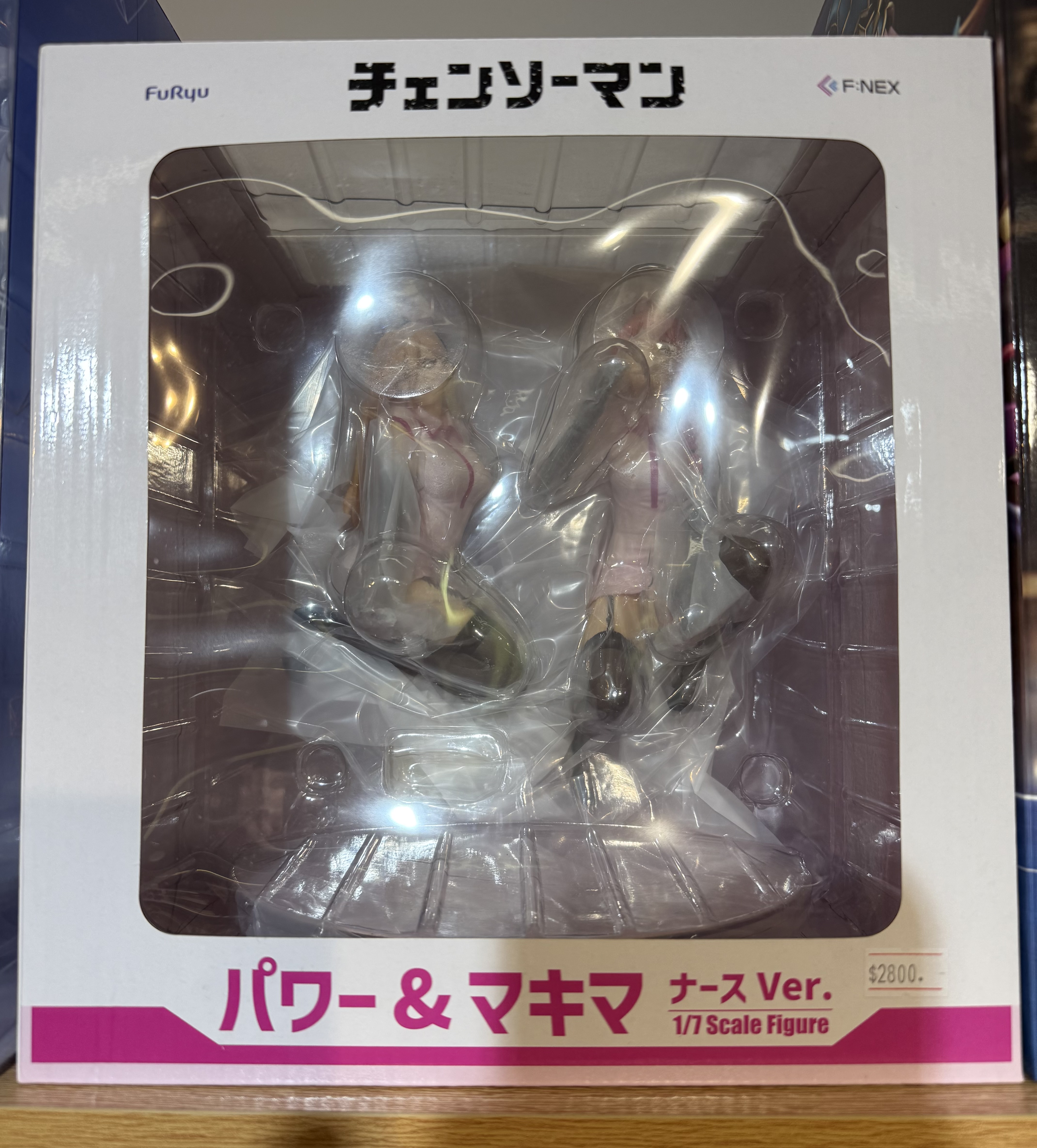 FURYU F:NEX 鏈鋸人 帕瓦＆真紀真 護士Ver. 1/7 比例模型