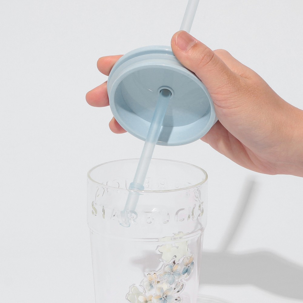 【第二彈】《日本🇯🇵 STARBUCKS 2026 Sakura🌸櫻花杯限定系列》櫻花粉藍玻璃杯 473ml