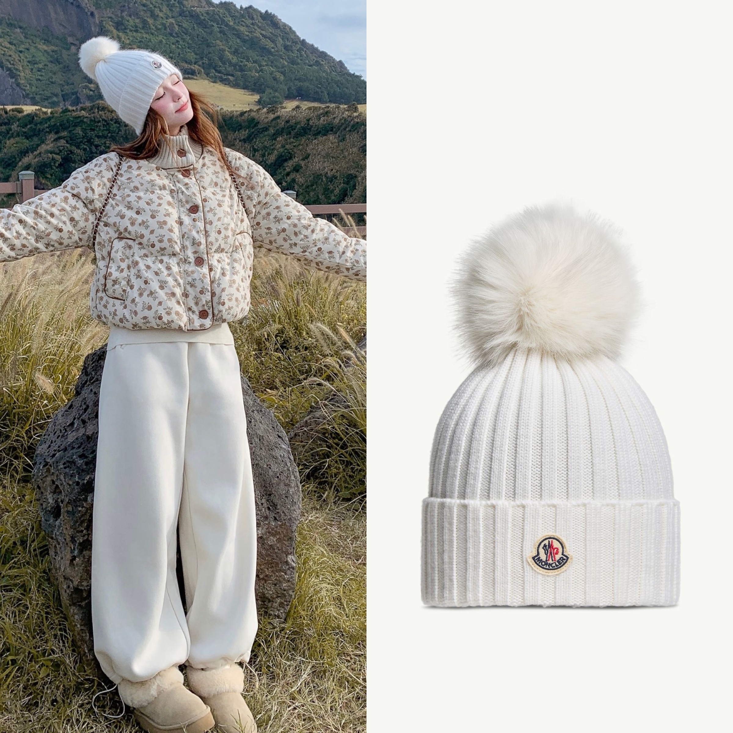 限時優惠✨訂貨🍒Moncler 經典毛毛波冷帽 FREE SIZE