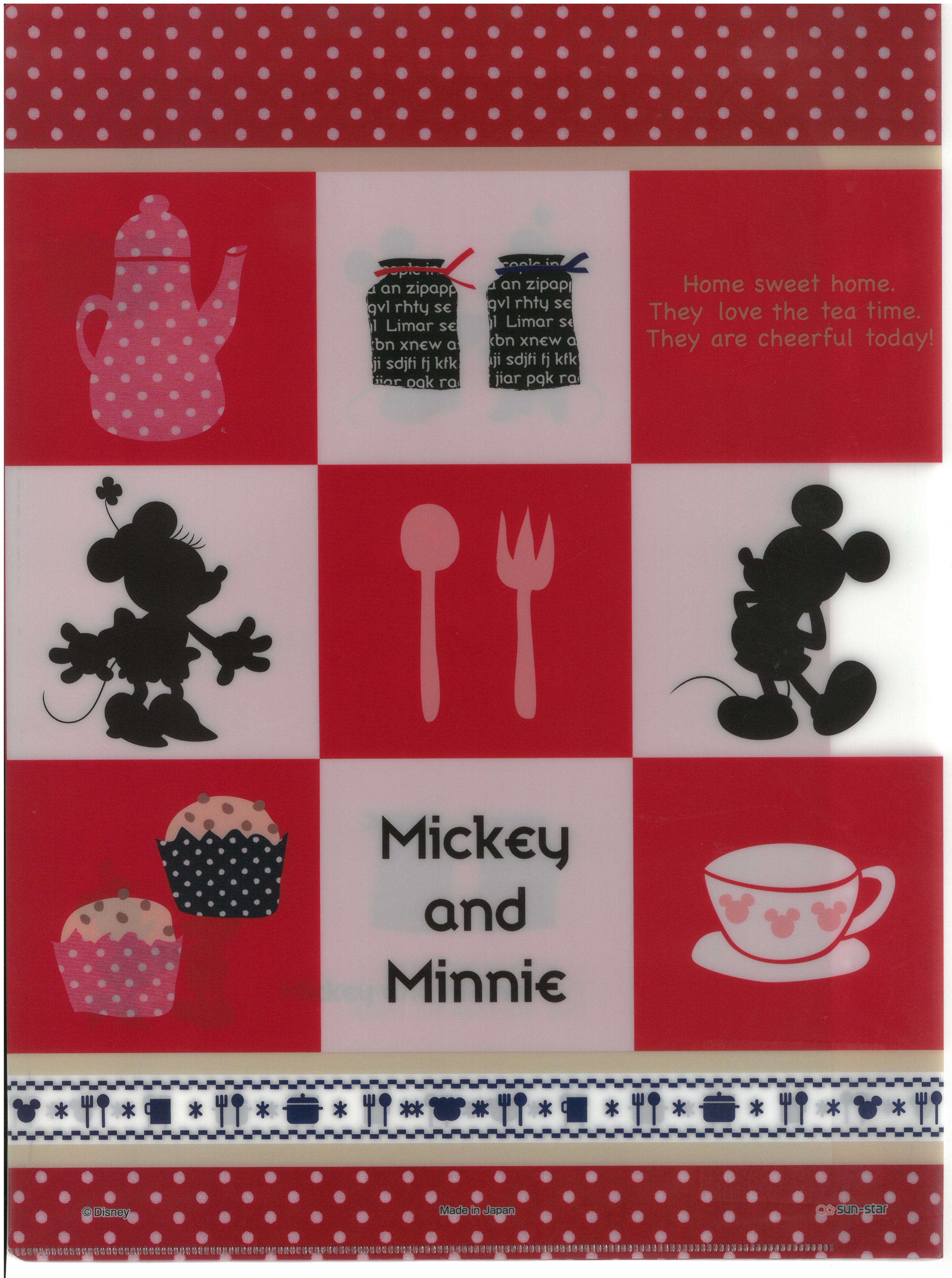 Mickey & Minnie A4 雙開文件夾   (2129-744)