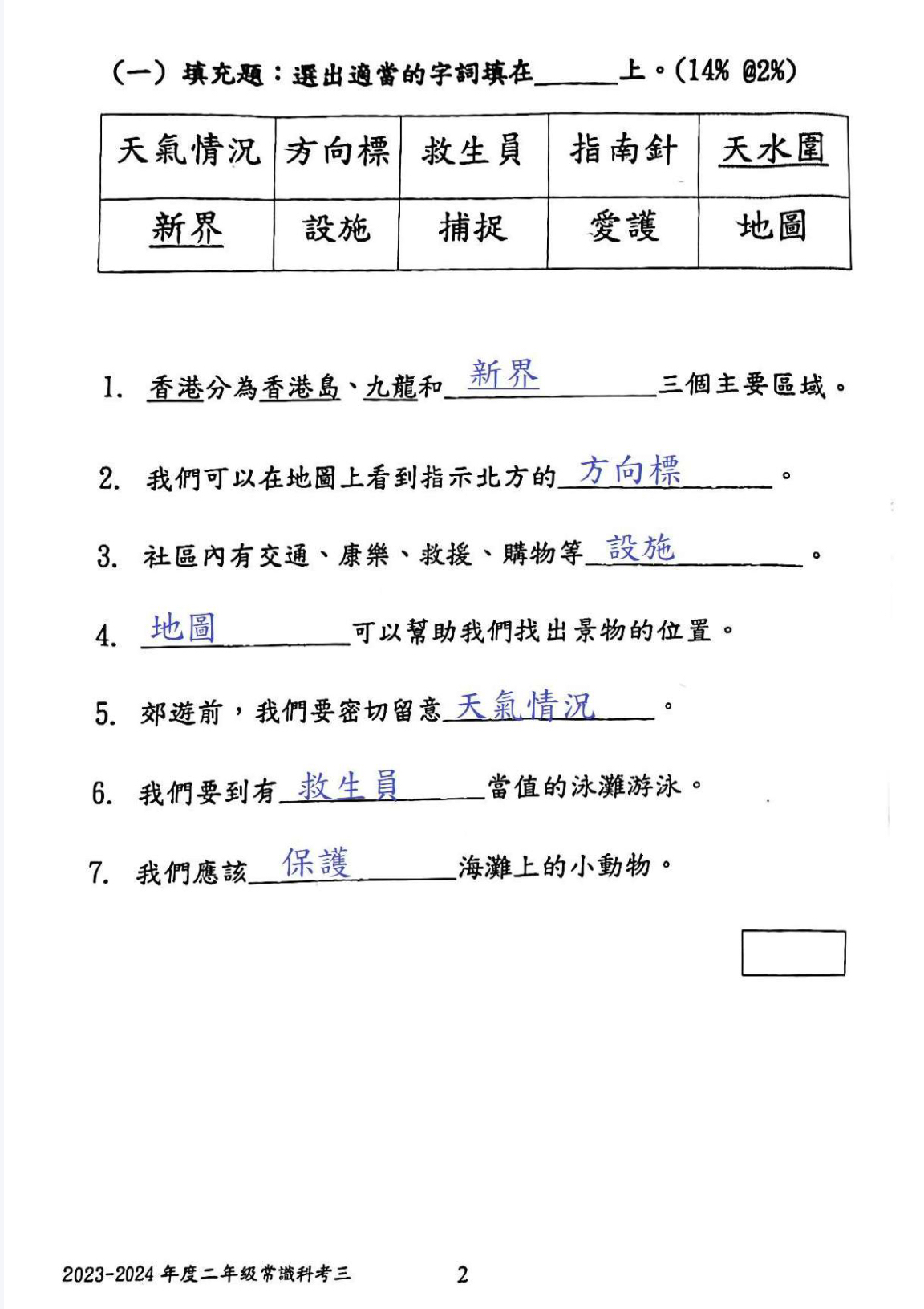 小二中英數常全科試卷100套 (2083頁)