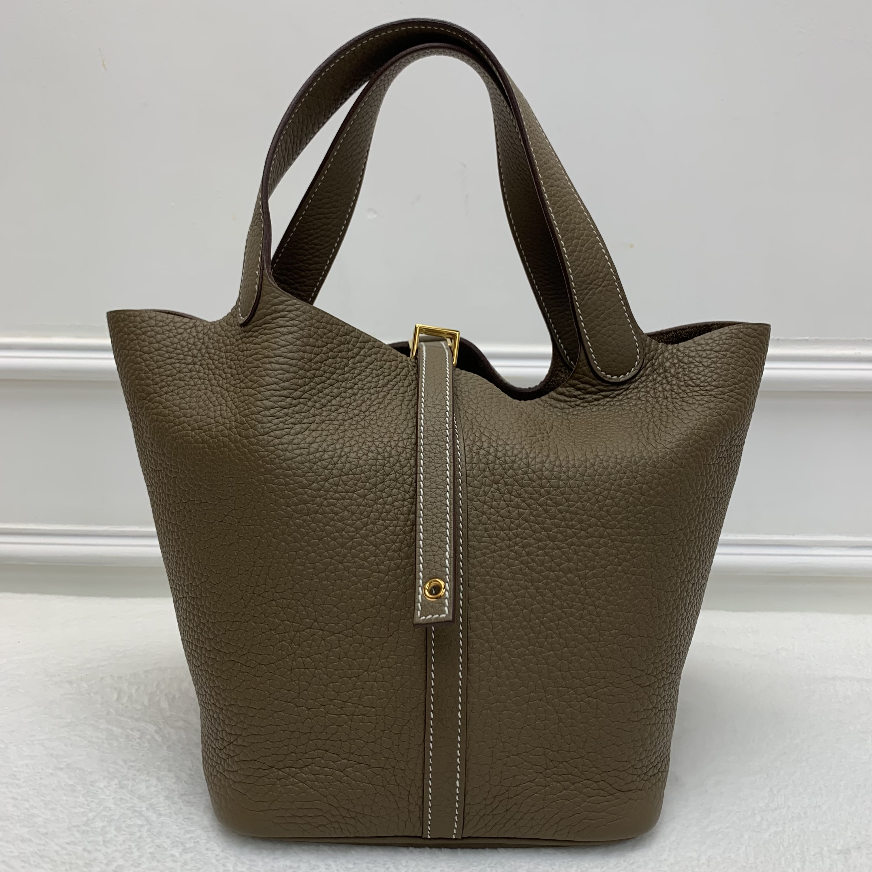 Full set經典熱賣🤎Hermes大象灰金扣P22