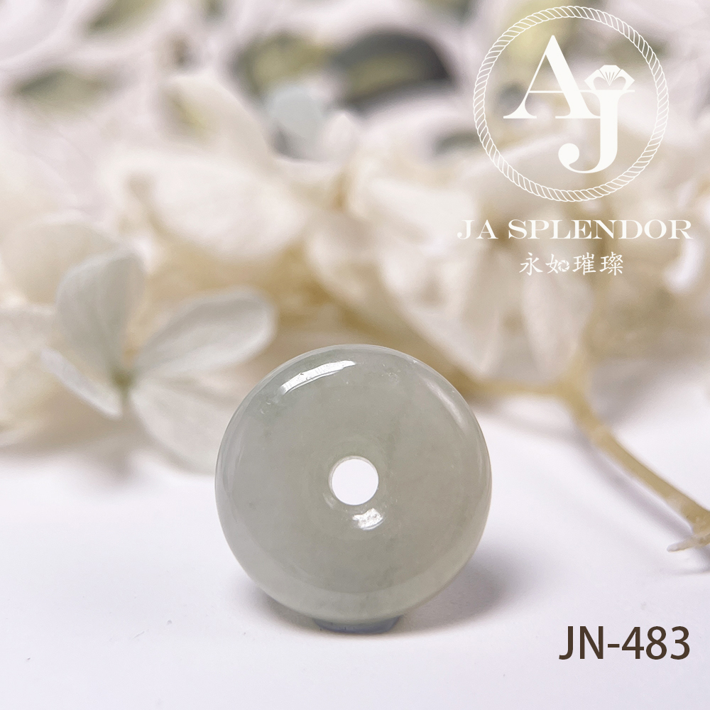 JN-477/483/488 天然翡翠A玉 冰潤雪梨黃小平安扣