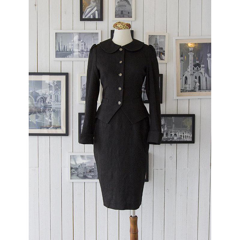 (Sold out)War Time Patriotic Lady Suit Set-Blue / Black ( FM069 / FM070 )