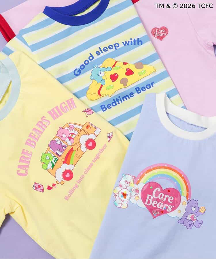 🇯🇵預訂 日本直送🇯🇵Apres les cours x Care Bears系列四色人物印花貼花短袖T恤