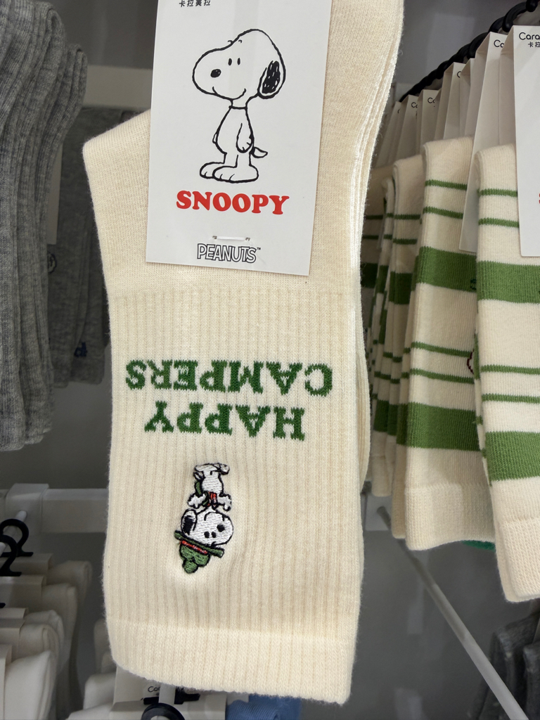 Snoopy Mid Calf Socks 22-24cm