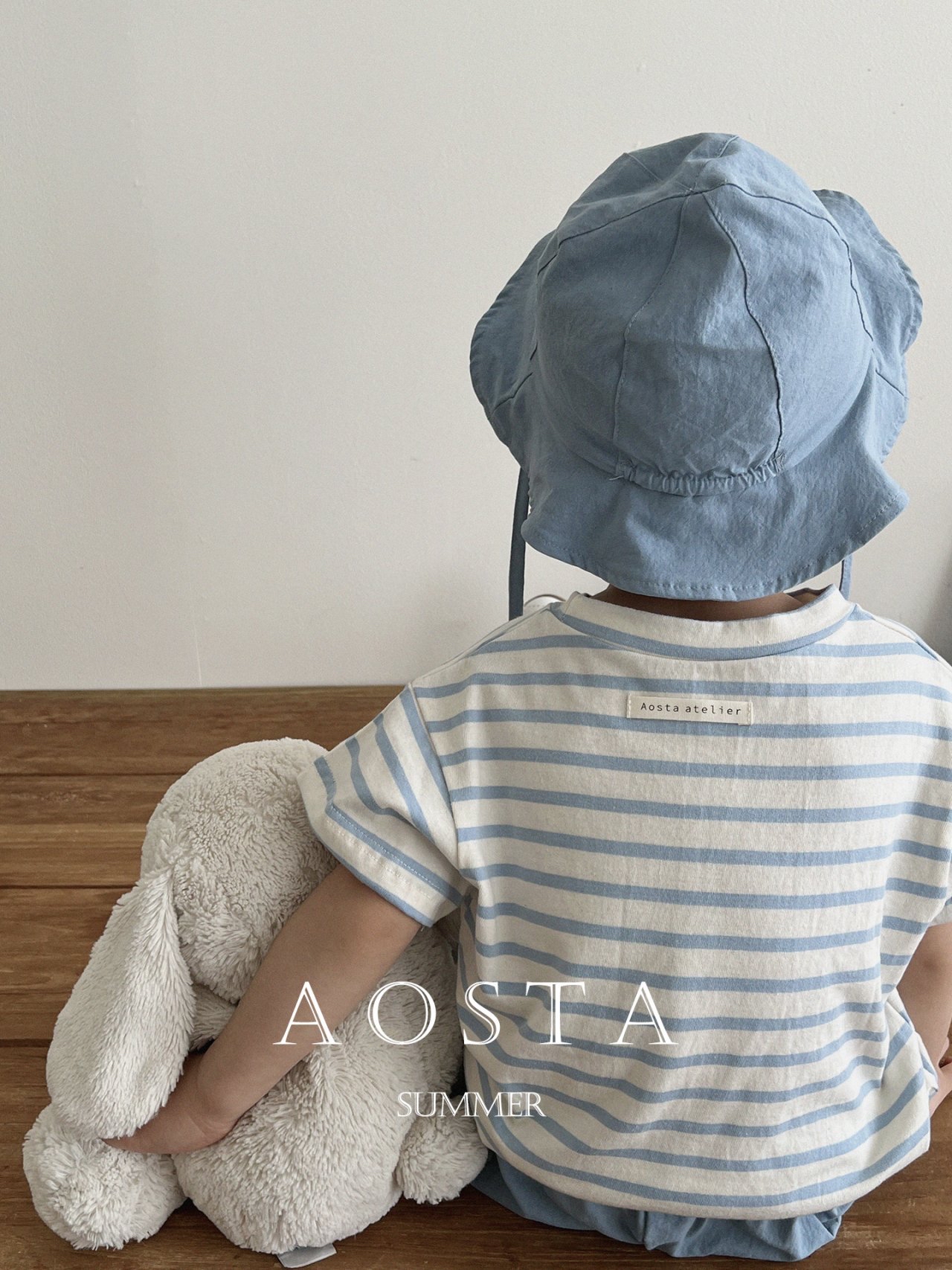 Aosta | stripe T(skyBlue ivory 2XL(100-110)