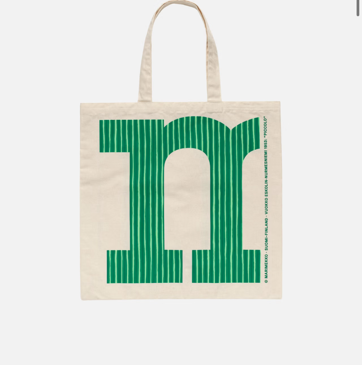 Marimekko Logo 手提袋 70 週年紀念環保棉花購物袋H 字樣 福利優惠價