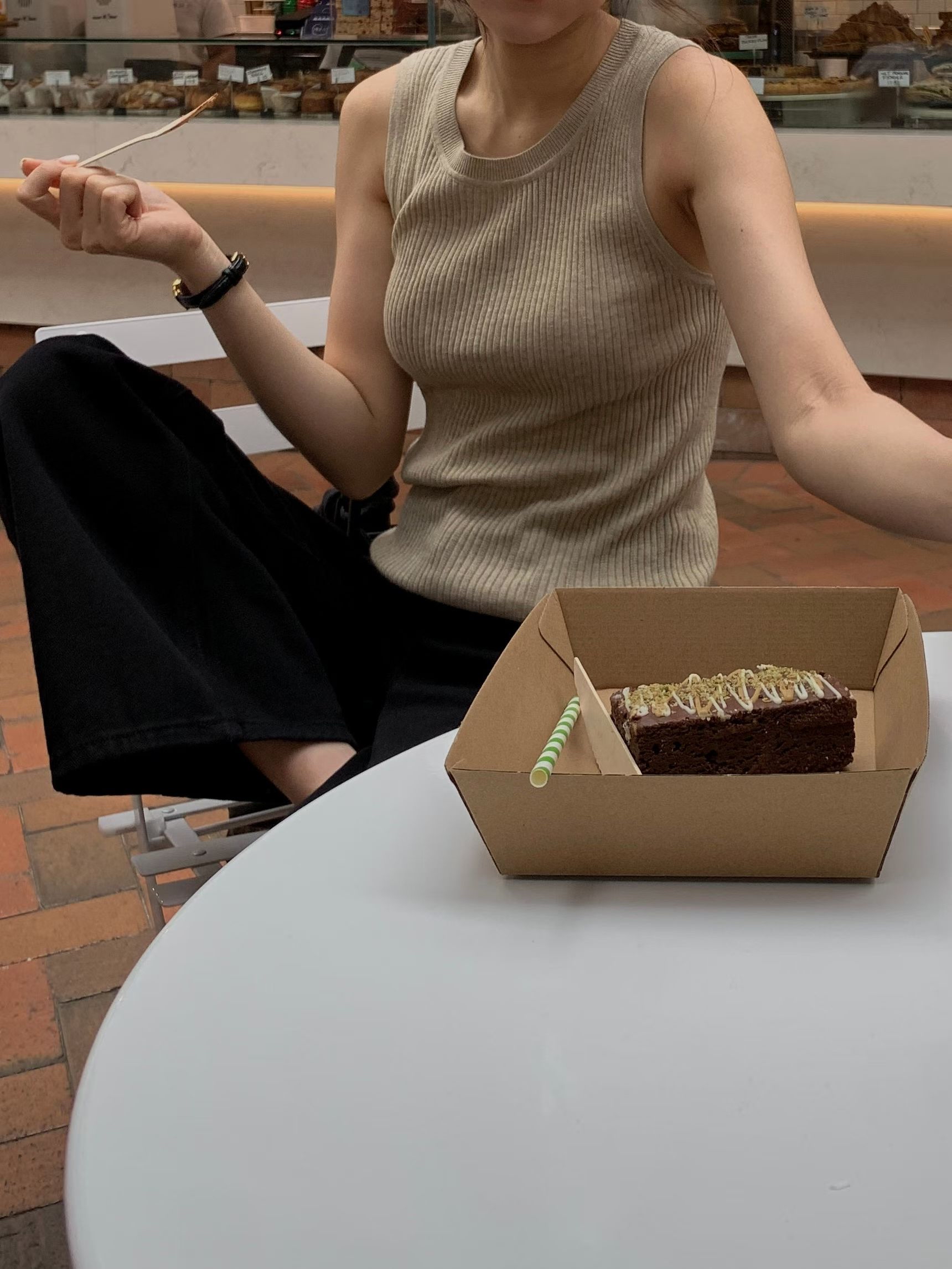 Basic ribbed tank top 