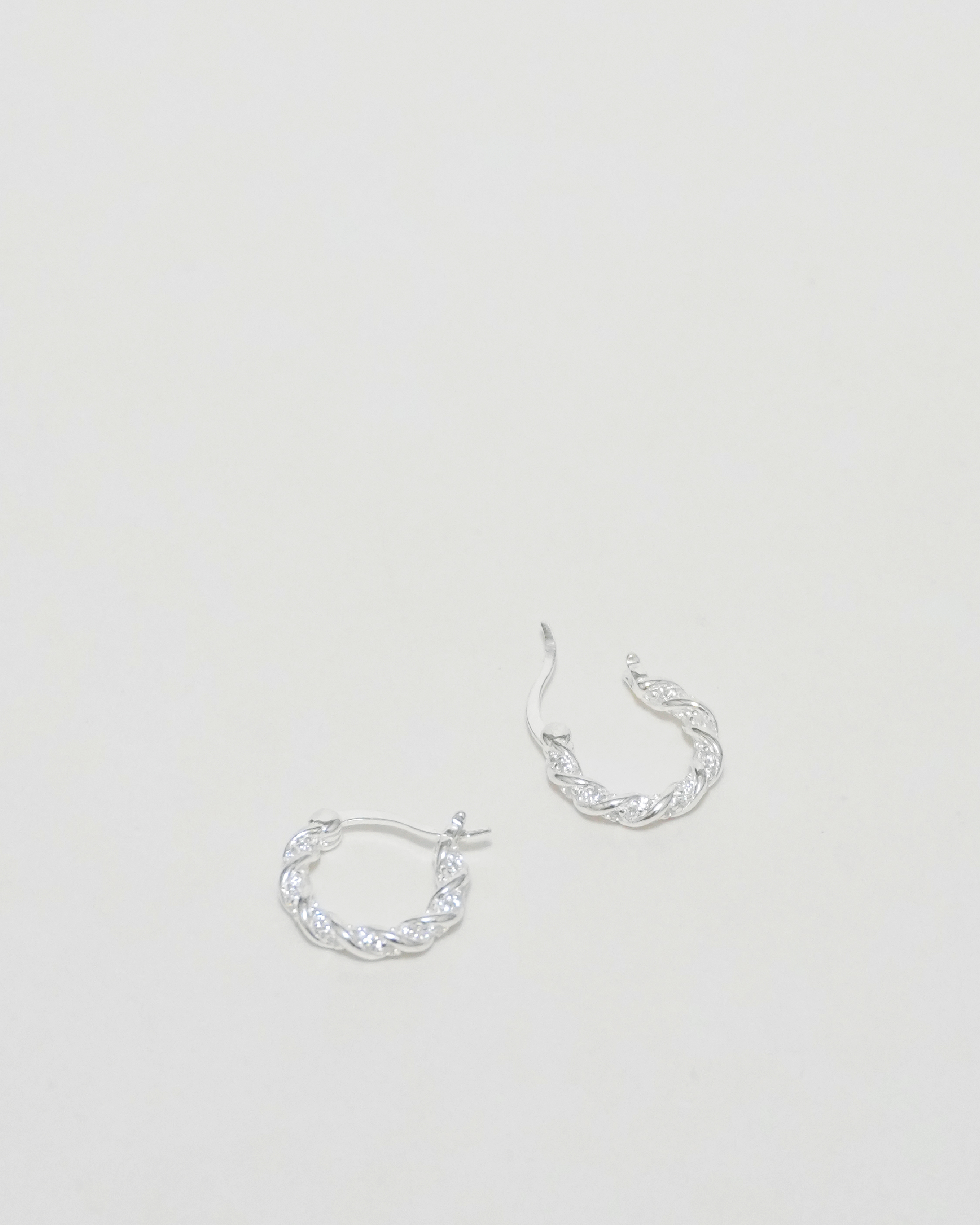 Braided Edge Hoop Earrings