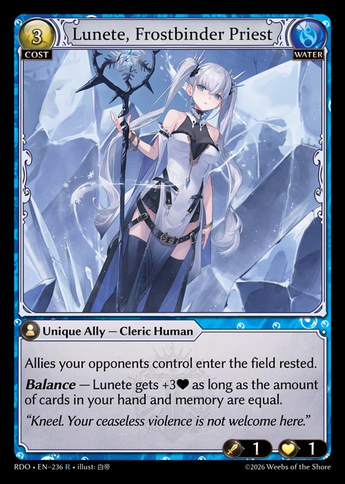 Lunete, Frostbinder Priest / RDO-236 (R)