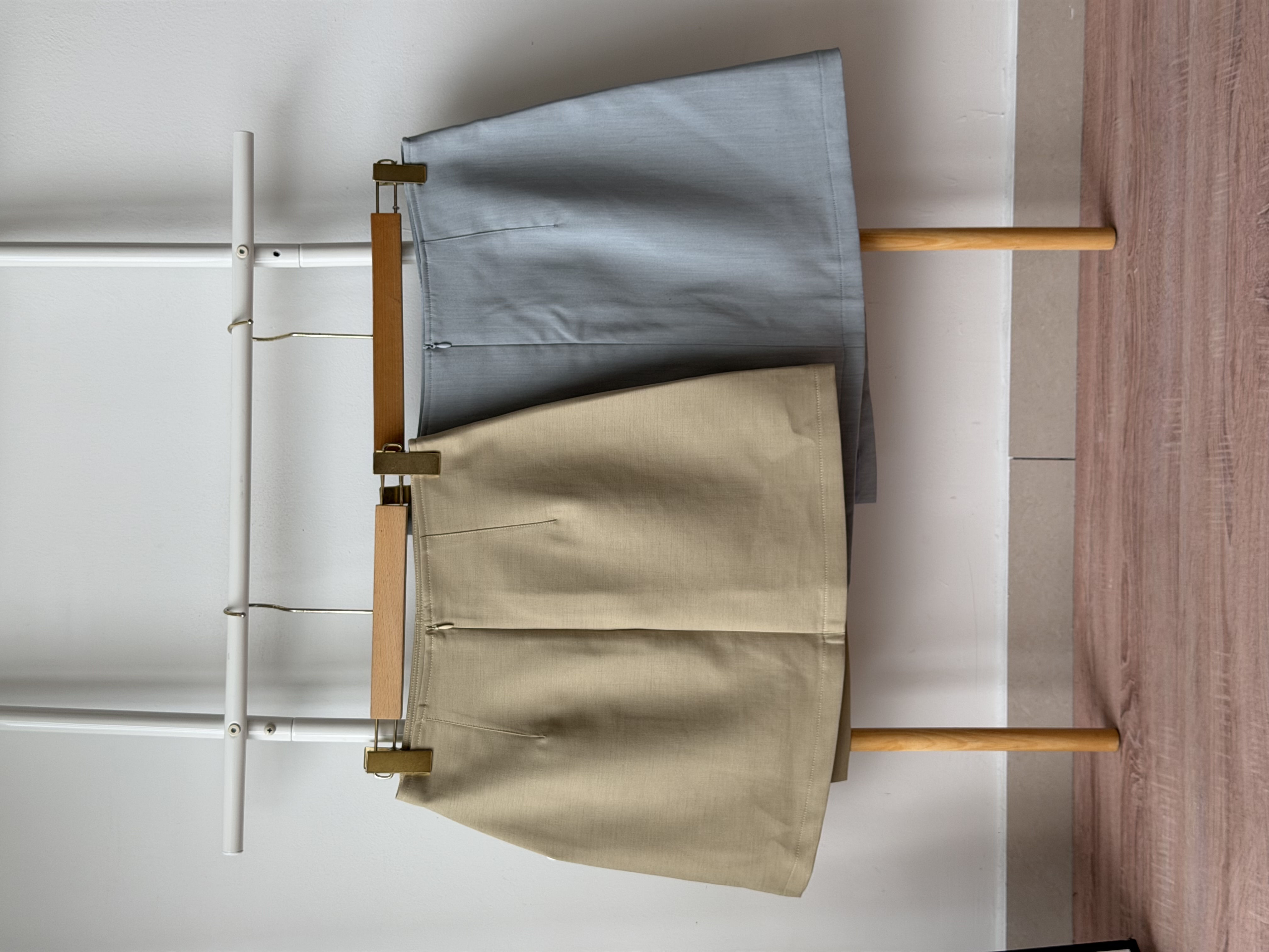 S2050 A Line Skort - Khaki & Blue