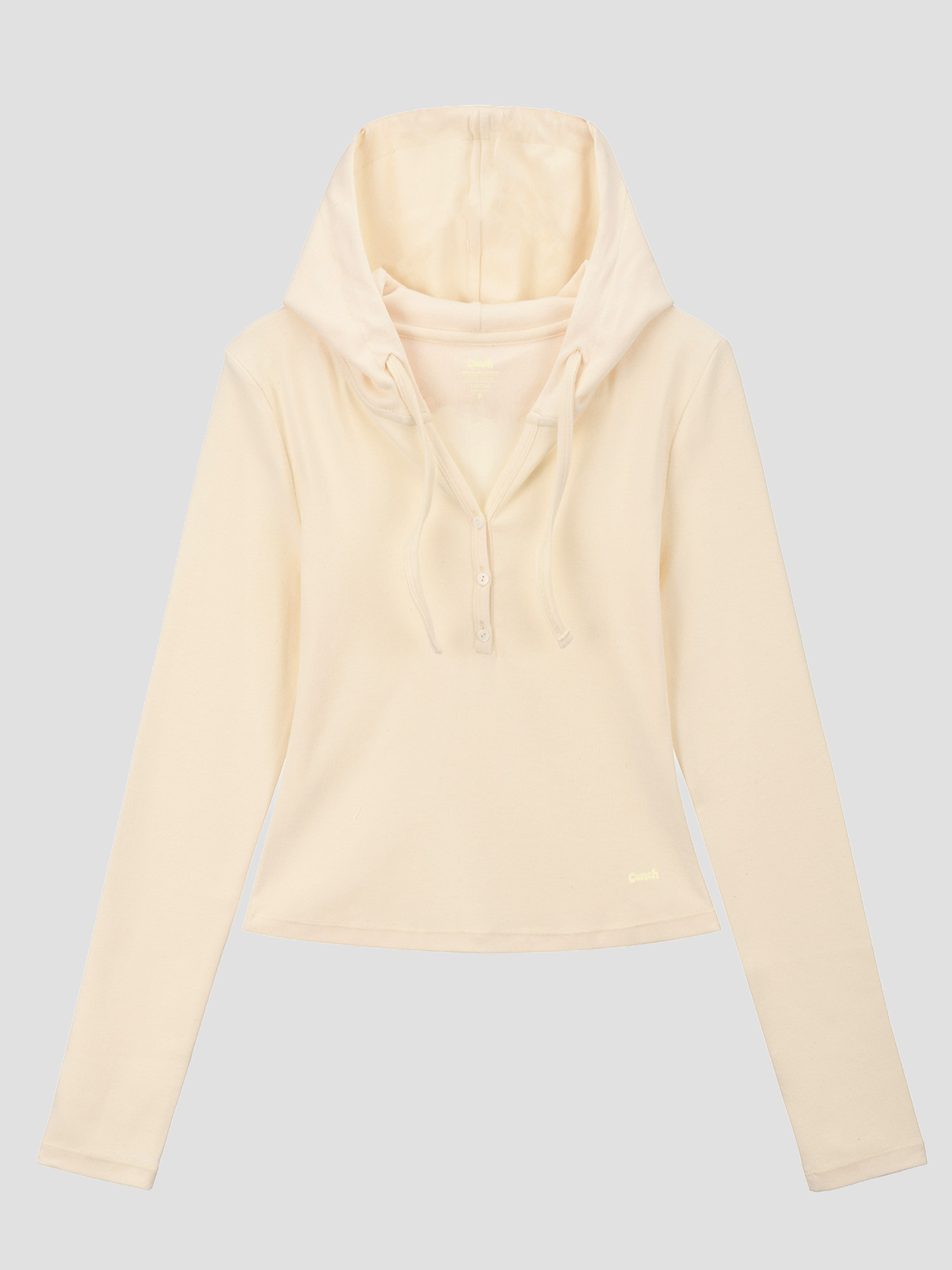 預購_V-neck Slim Fit Hooded T-shirt (有帽) by Conch