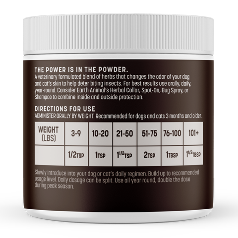 Earth Animal Daily Herbal Internal Powder 內服天然保護驅跳蚤及蜱蟲粉劑