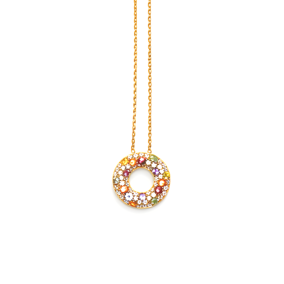 「水龍玄晶・天環頸鏈」｜隨身風水法陣｜高訂天然彩色藍寶石系列