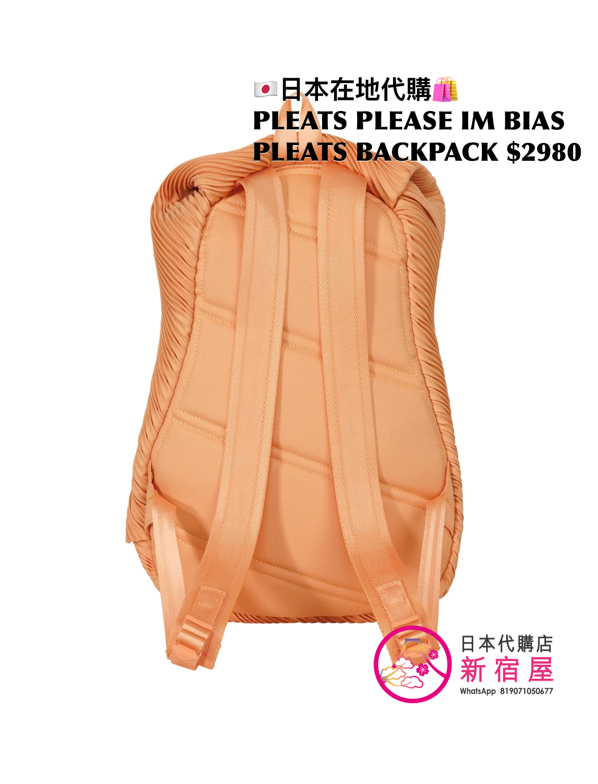 PLEATS PLEASE ISSEY MIYAKE BIAS PLEATS BACKPACK 