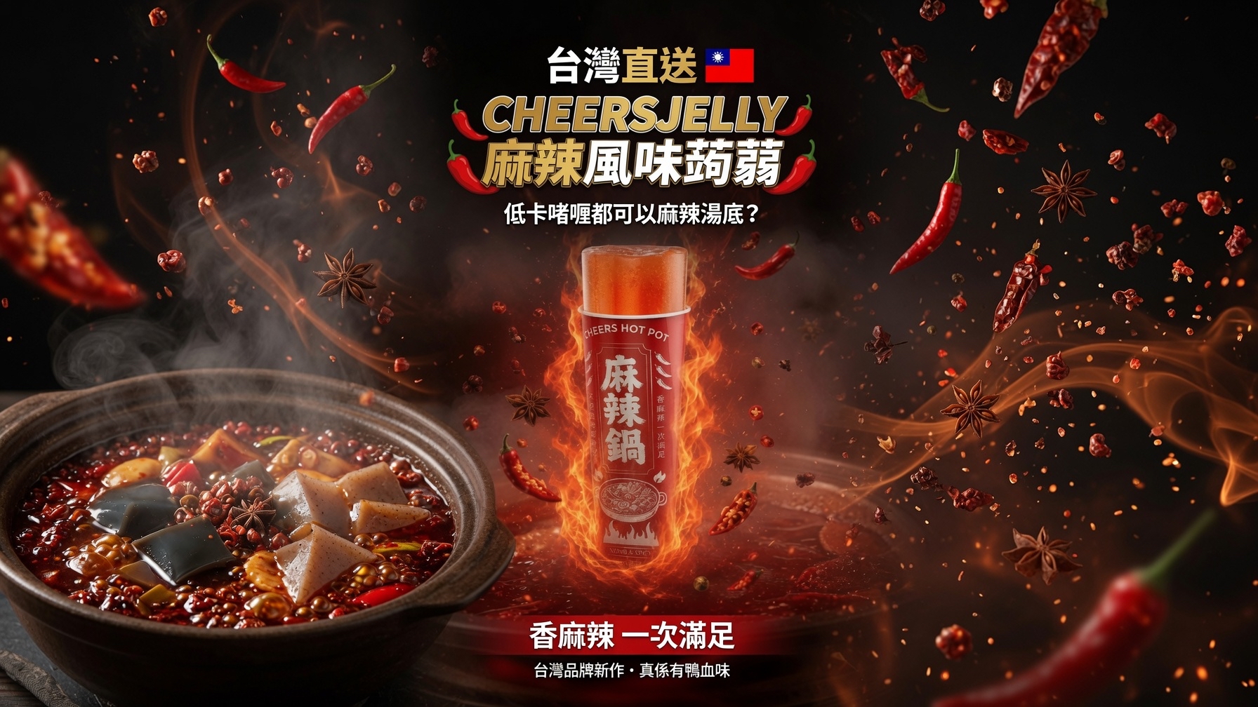 台灣直送 CHEERSJELLY 麻辣風味蒟蒻🌶️🌶️
