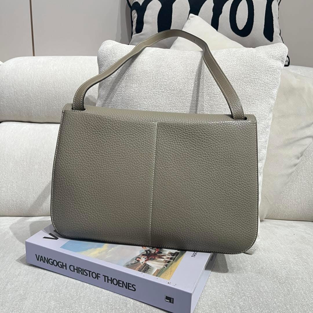 Hermes Halzan 31 鼠尾草綠色Stamp X 100%Authentic, 98%New ✅Dust bag