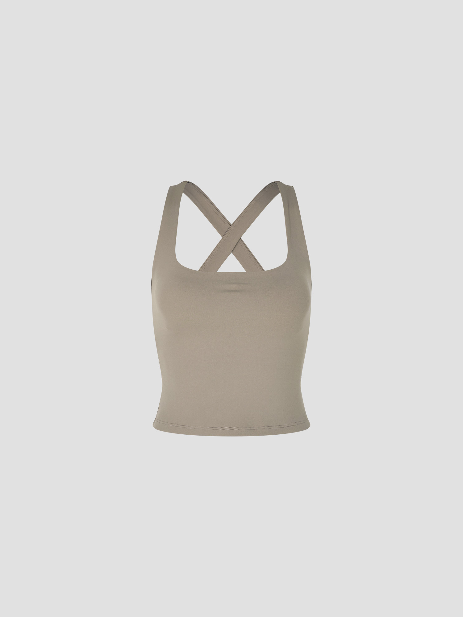 預購_Square-neck Cap Built-in Tank top by Conch