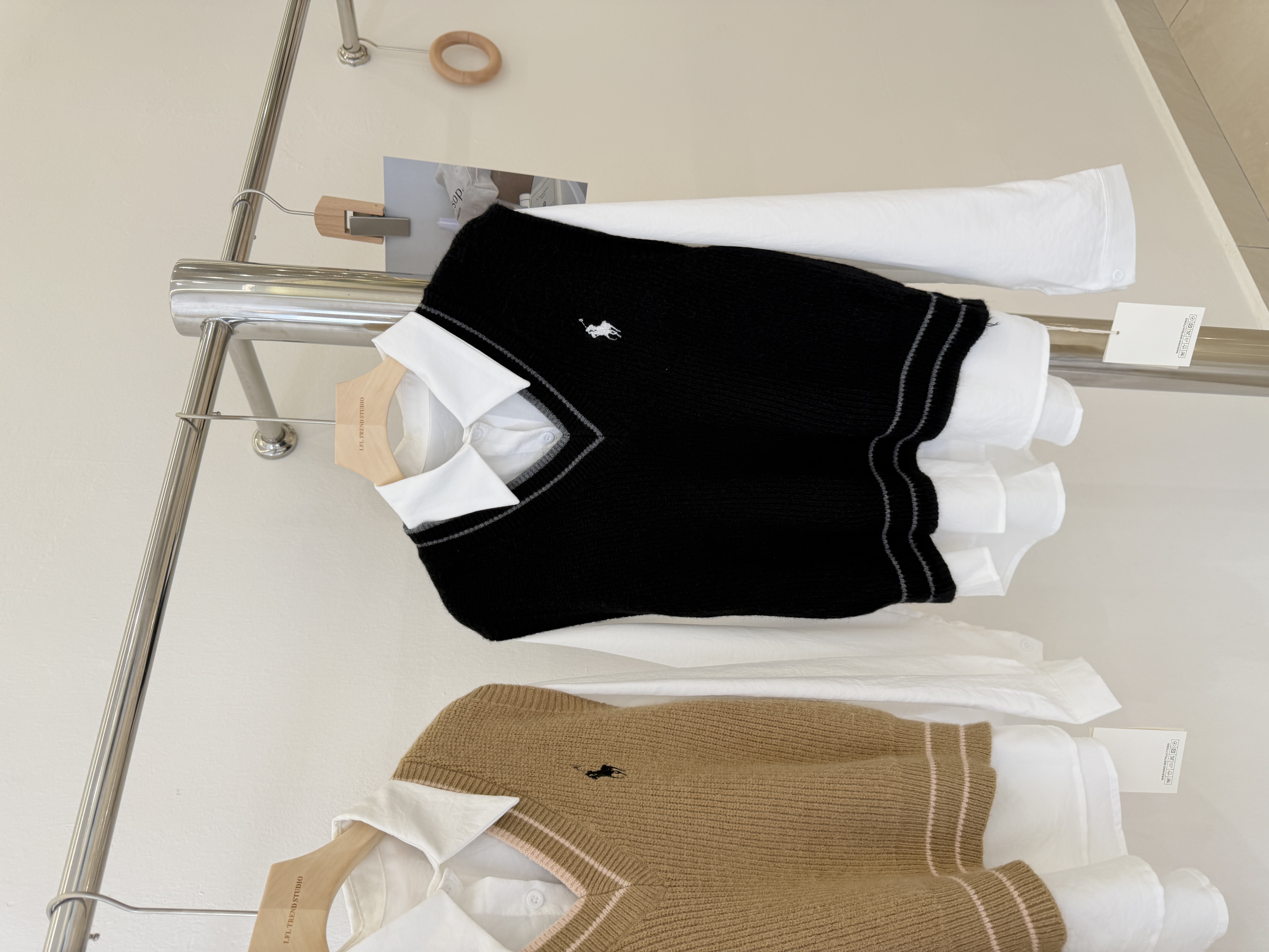 6551 韩系学院风假两件长袖