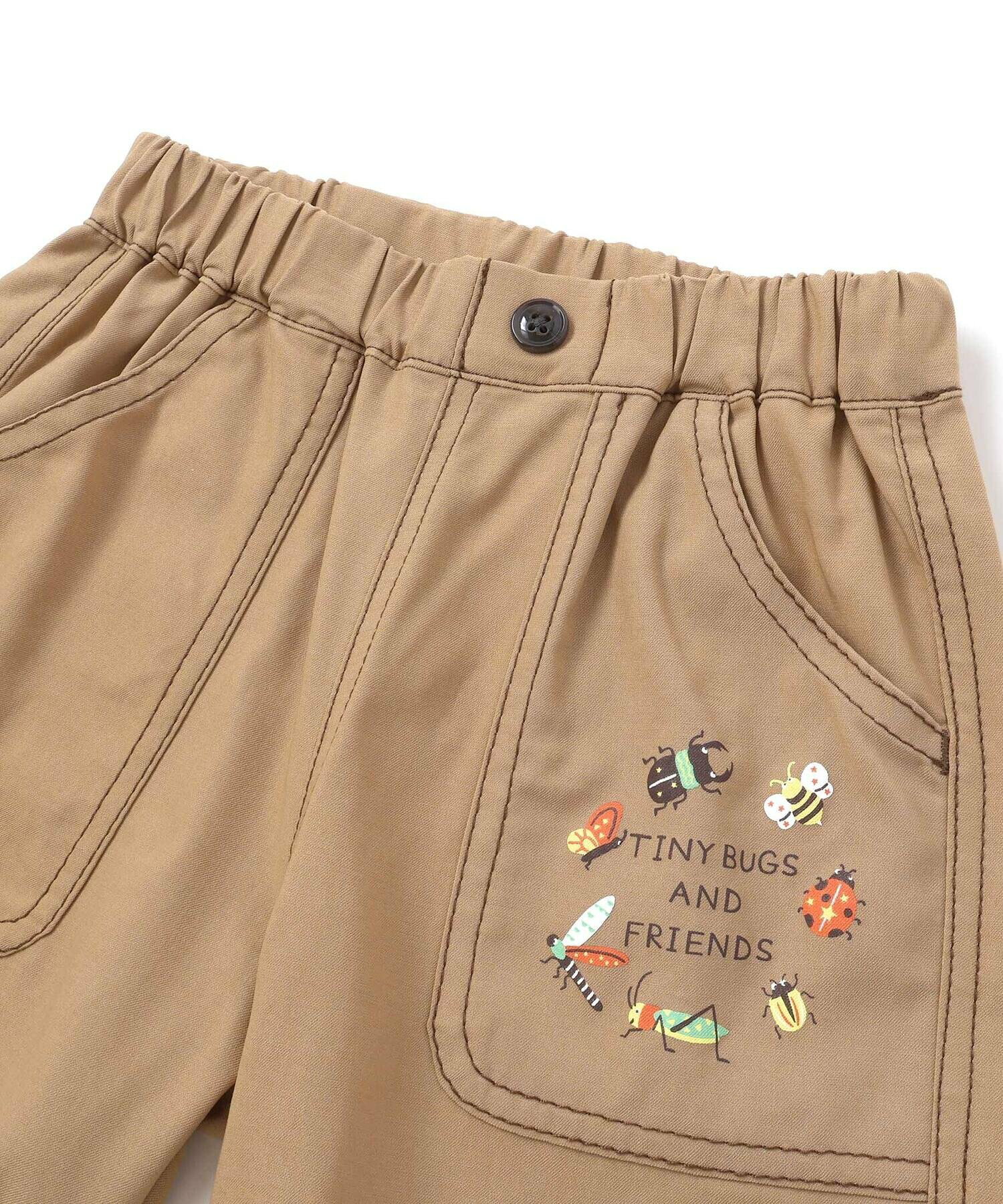 🆕【⭐訂購⭐】🌀 🇯🇵 日本直送 翻折式格紋褲腳 昆蟲印花 短褲［2款選］🌀 [ELDA-0194][260521]