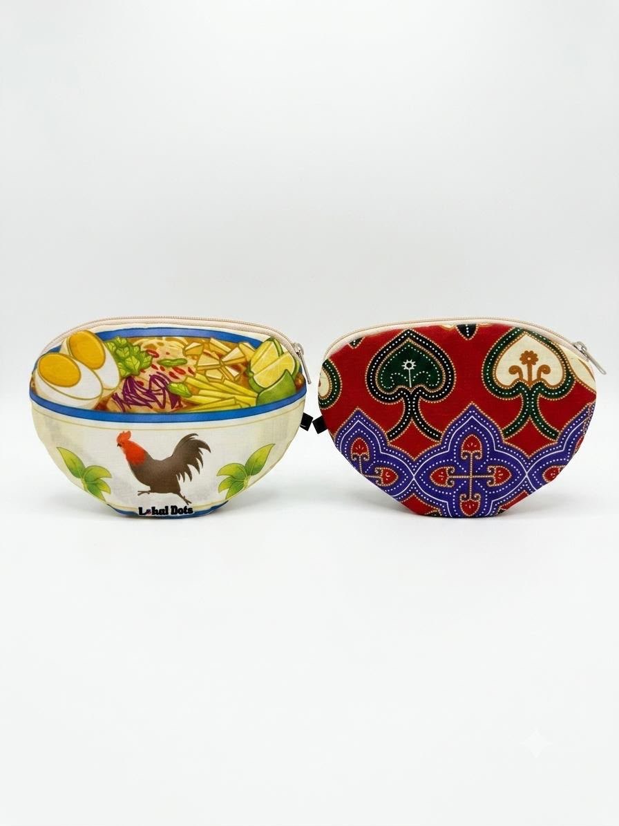 LD46 - Malaysia Heritage Batik Pouch (Asam Laksa)