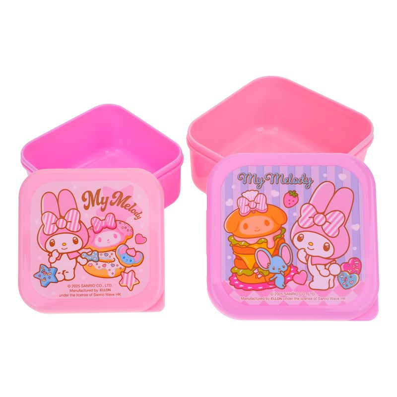 My Melody Plastic Snack Box (Set of 2) 多用途膠盒 (2個裝)
