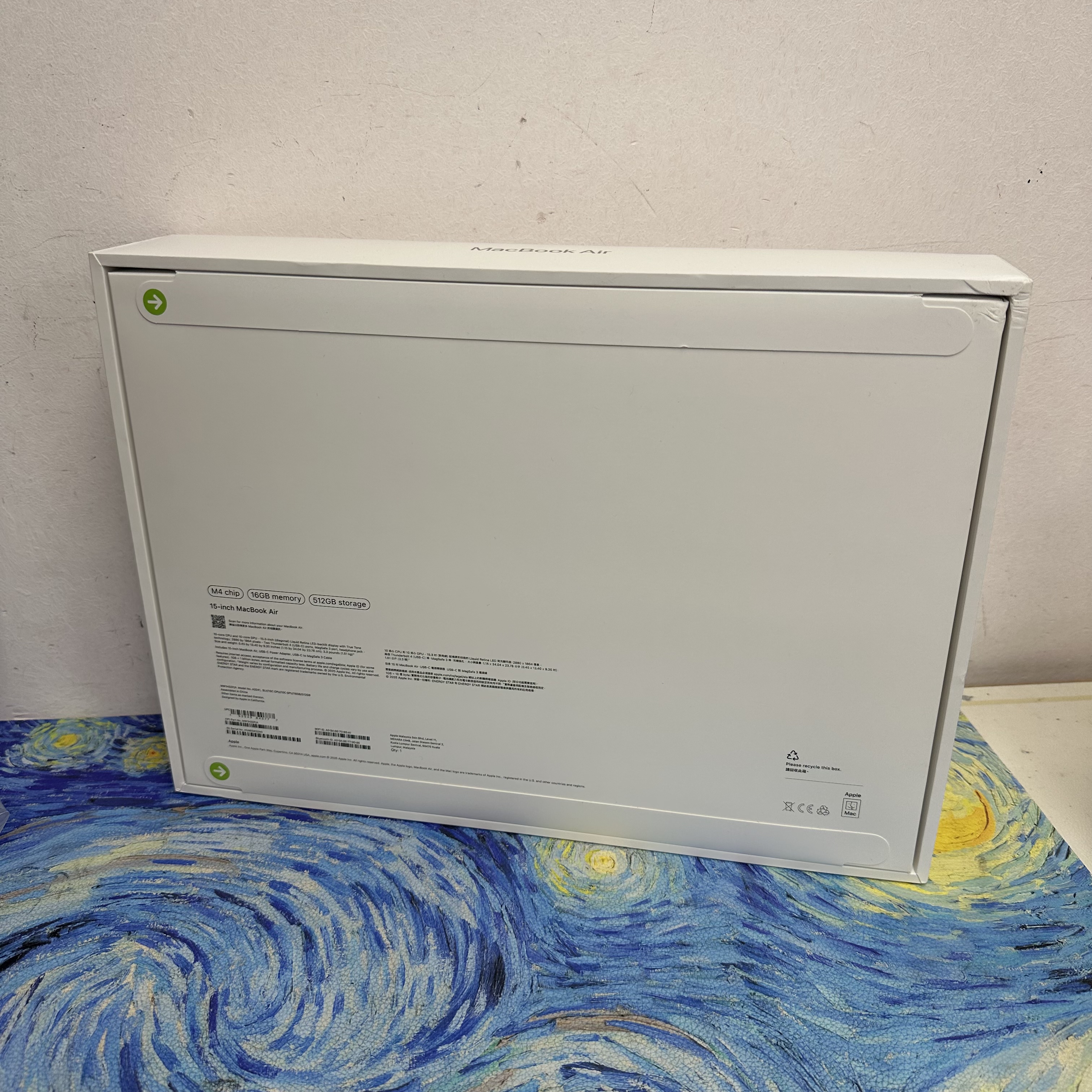 #5647 （全新未拆盒超輕薄🔥MacBook M4 Air )APPLE  MacBook Air M4 2025 M4 CPU/ 16GB Ram/512GB SSD/10核心GPU/Liquid Retina Mon/15吋/銀色/Gaming Laptop / Notebook / 超強續航能力/ 原廠保養/ 文書機 / 畫圖 / 剪片 / Movie / Netflix / 香港行貨✨