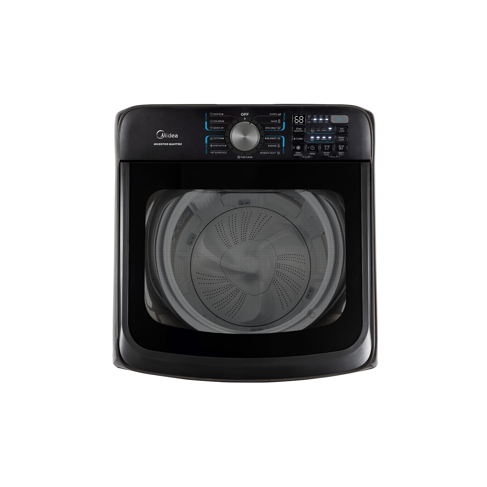 Midea 11kg Lunar Series Top Load Washing Machine with Inverter Quattro (MA512W110DT)