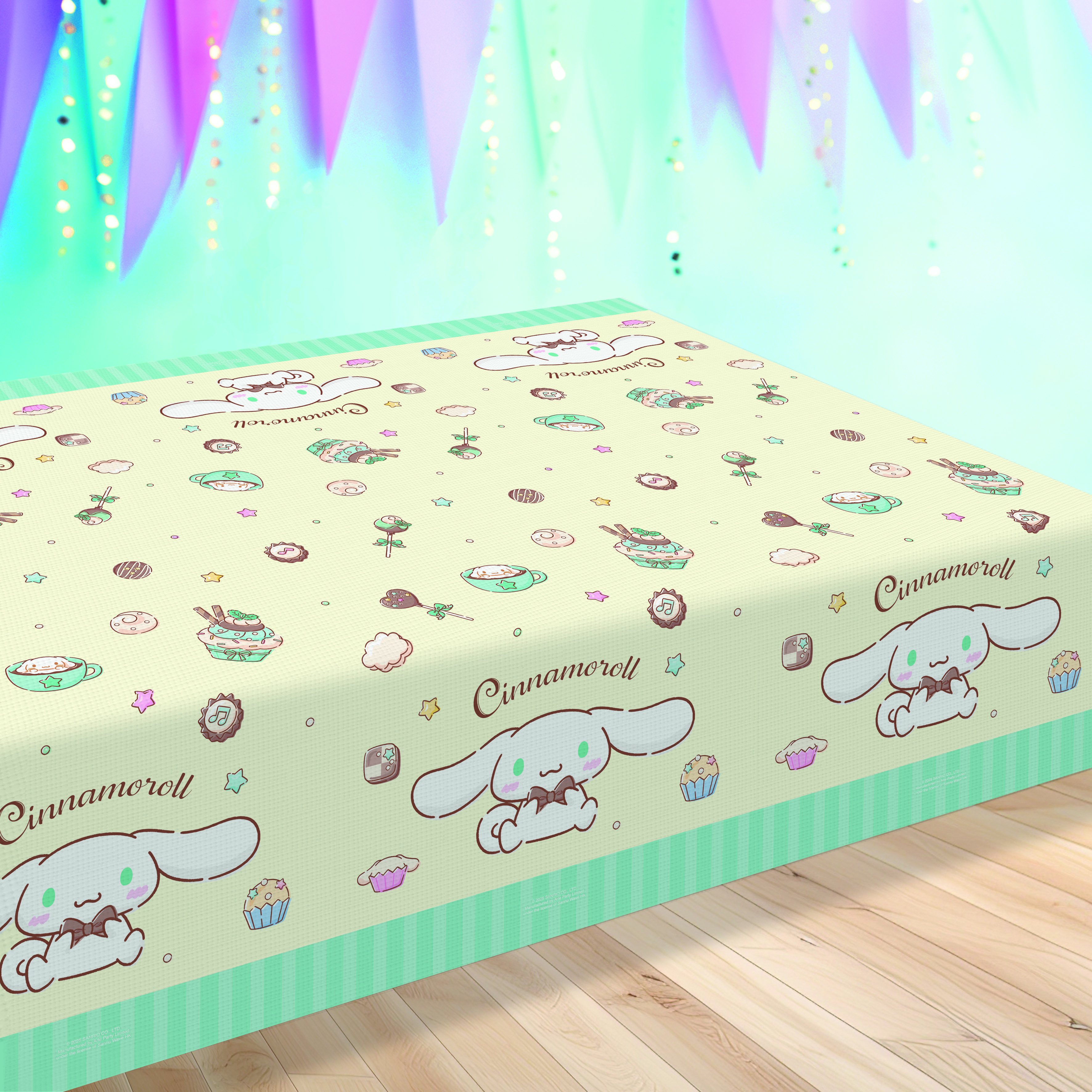 Sanrio 玉桂狗 CN LOVE CHOCOLATE 紙檯布 (約 121 厘米 x 152 厘米) (巧克力圖案) [Sanrio 許可產品]