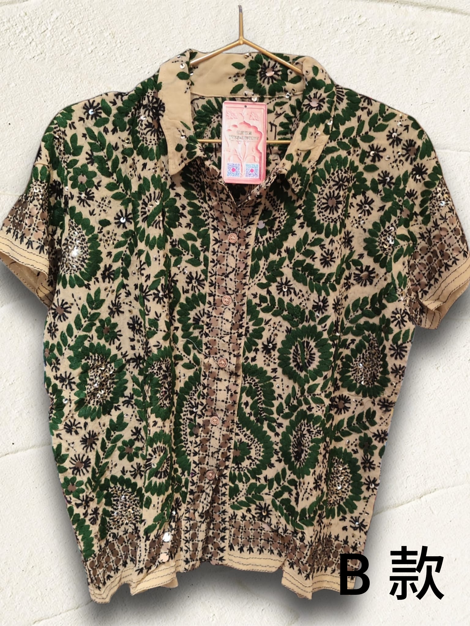 印度手作刺繡上衣