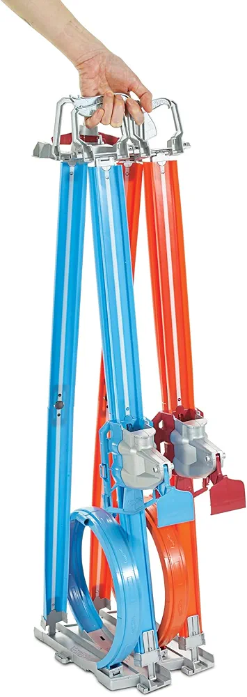 Hot Wheels Action Double Loop Dash 雙圈賽道套裝 雙環競速車仔軌道 附2架車Hot Wheels Double Loop Dash Drag Racing with 2 Vehicles Playset