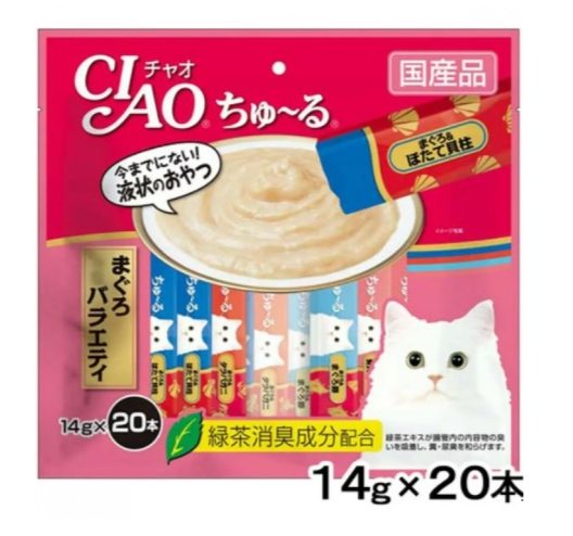ciao 貓 零食20+2海鮮雜錦（金槍魚）