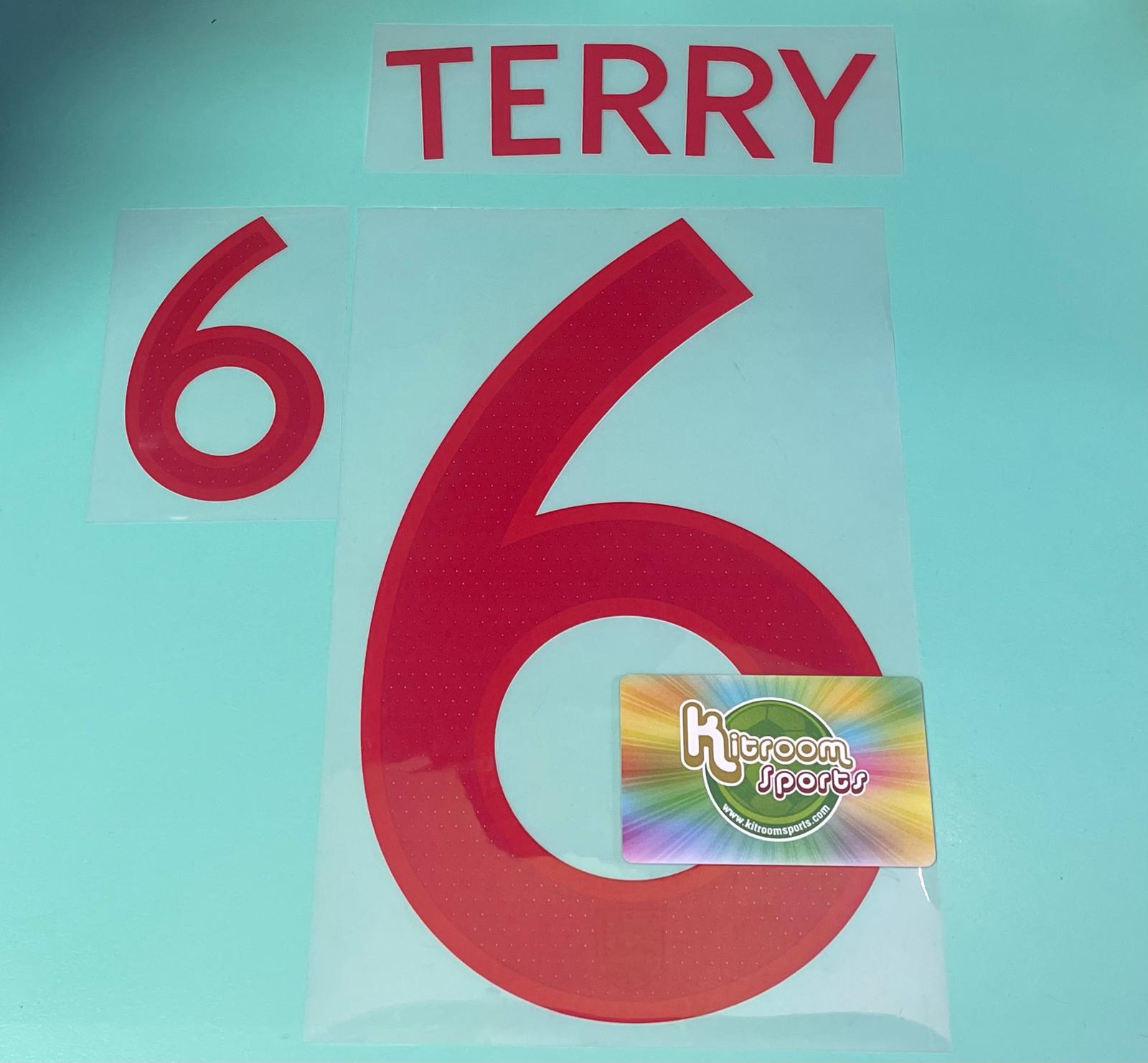 2010 England Home Nameset #6 TERRY