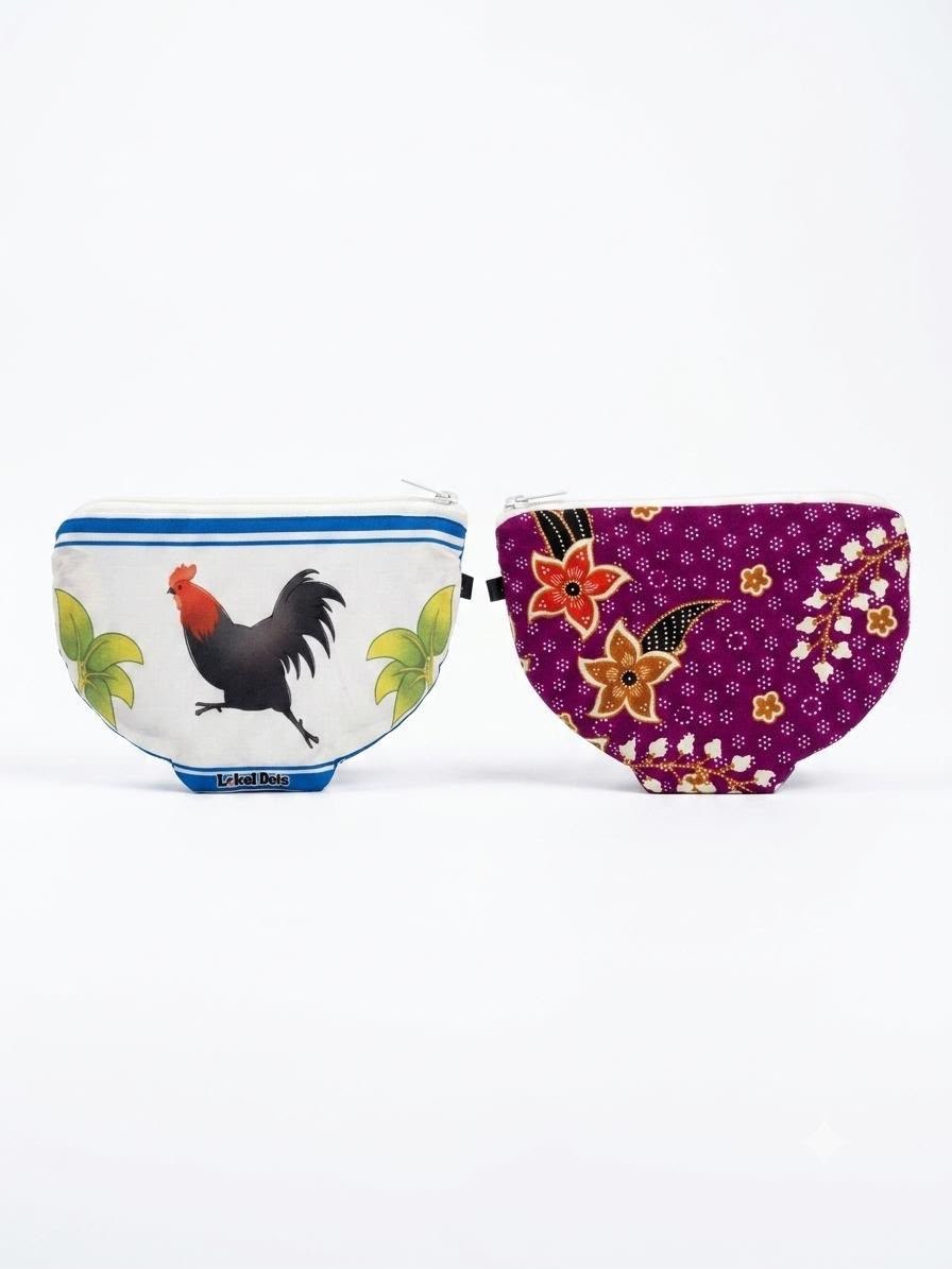LD46 - Malaysia Heritage Batik Pouch (Rooster Bowl)