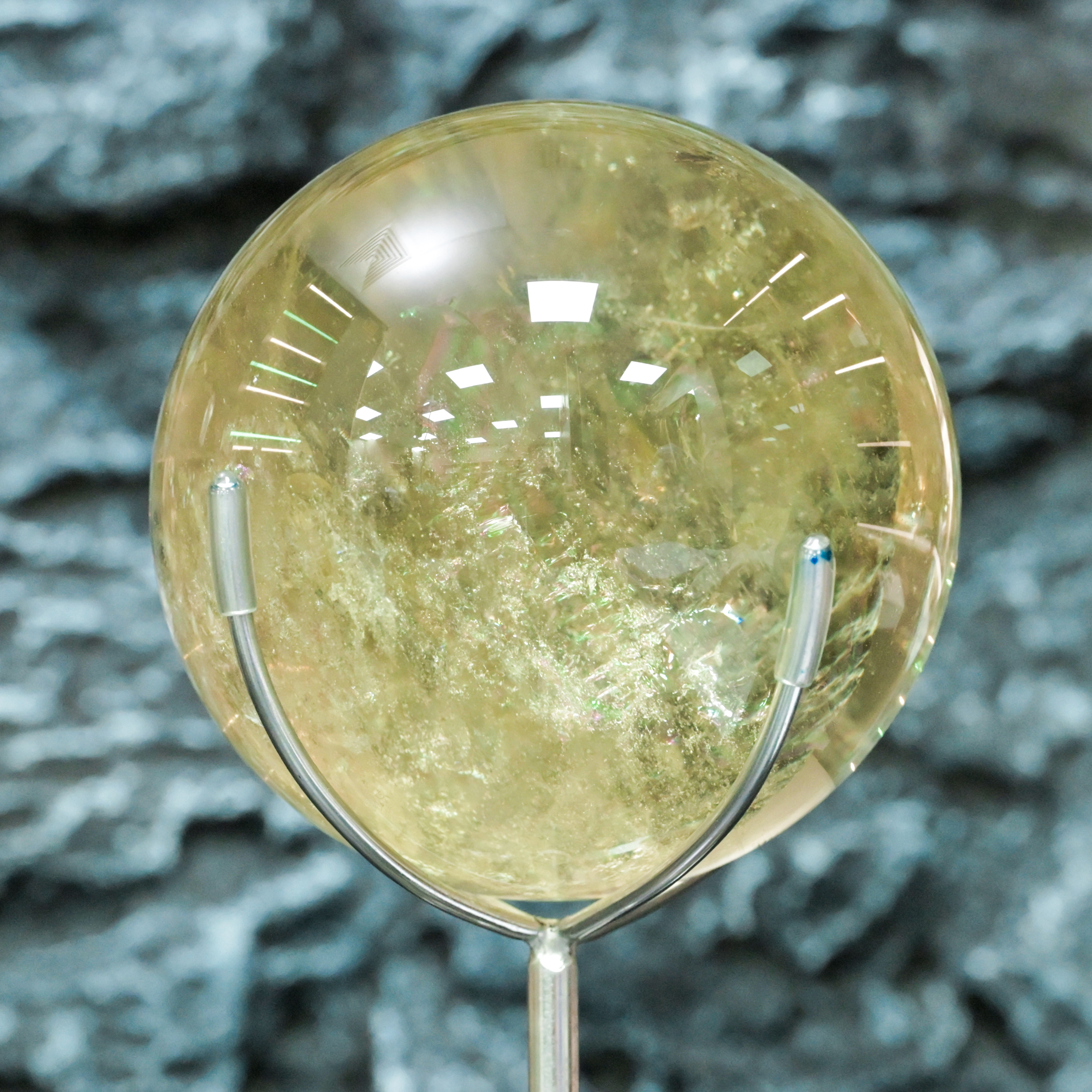 巨型黃水晶球｜終極王者・超越1.2公斤｜鎮宅招財最強風水重器｜#202610017