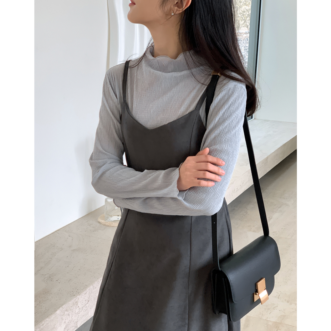 <限量現貨> 細帶修腰OPS* charcoal grey