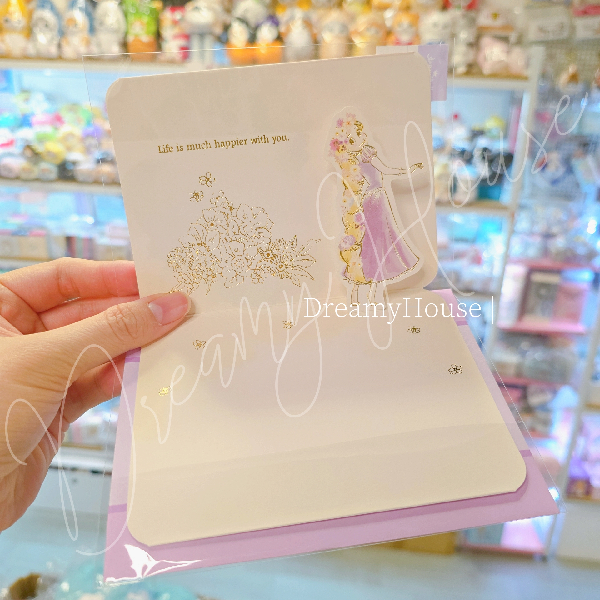 日本 DISNEY 立體萬用卡 Blank Card 長髮公主 Rapunzel