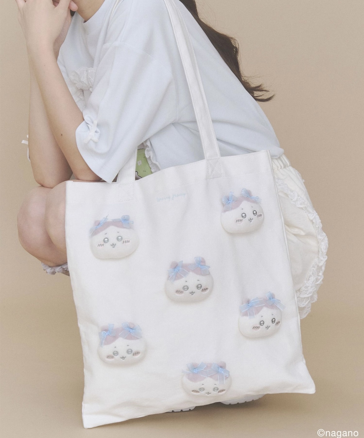 日本預訂📍日本Chiikawa x Merry Jenny立體公仔頭Tote Bag 不包郵 2026年8月中下旬出貨